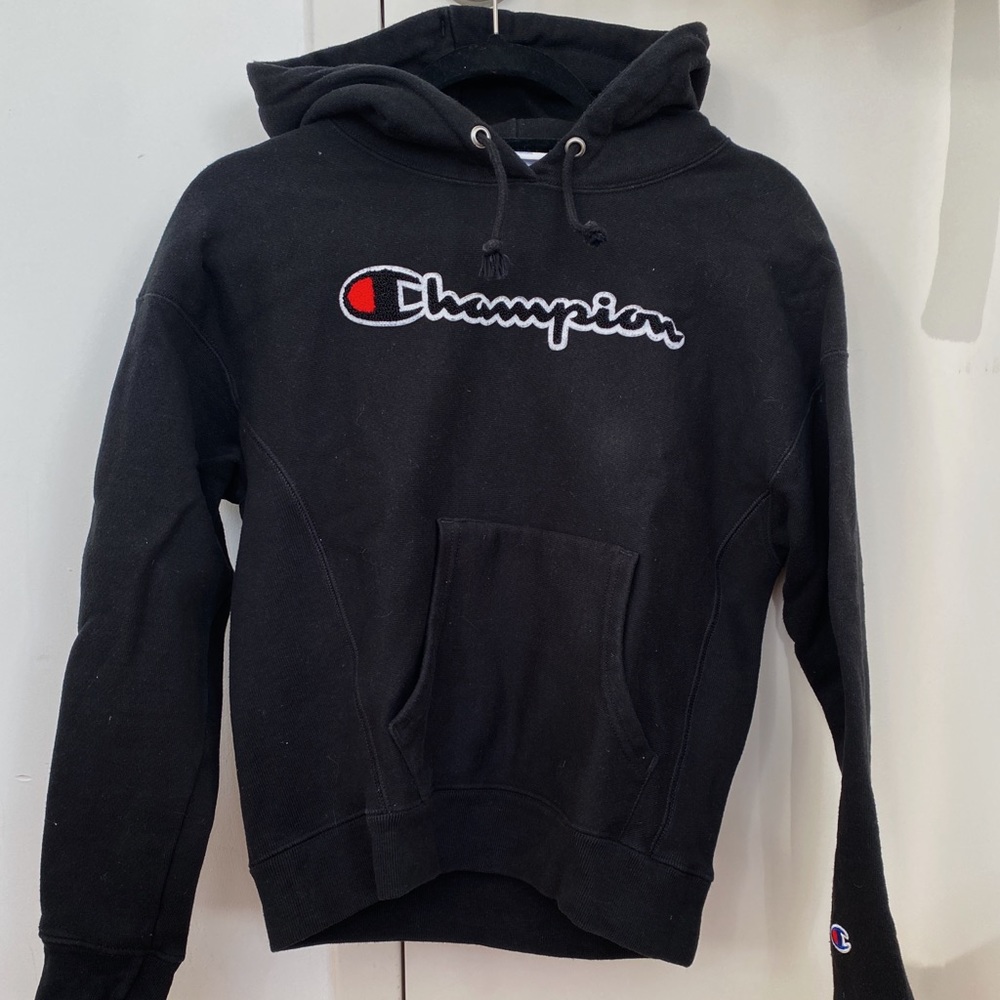 VINTAGE Champion black hoodie